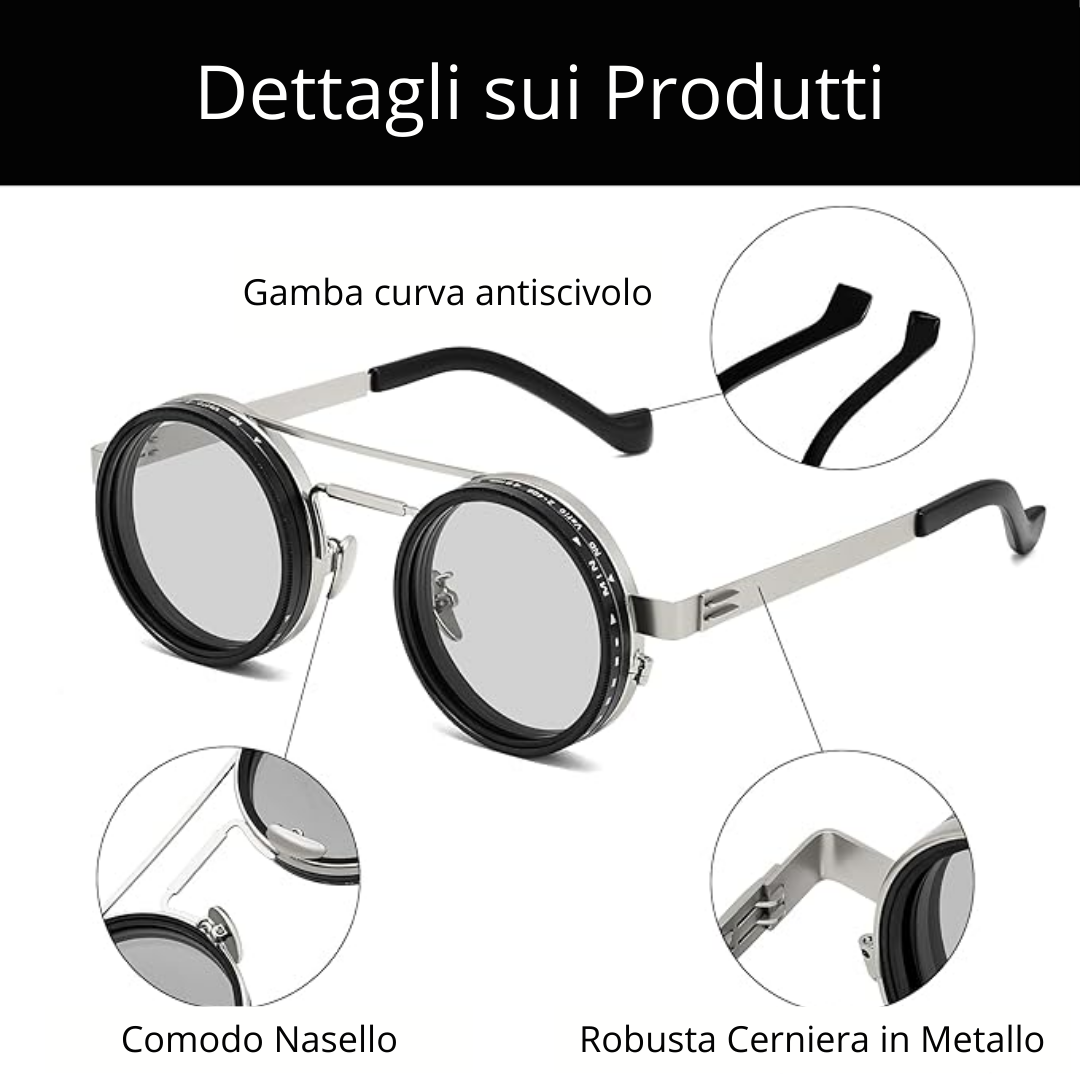 Occhiali polarizzati regolabili